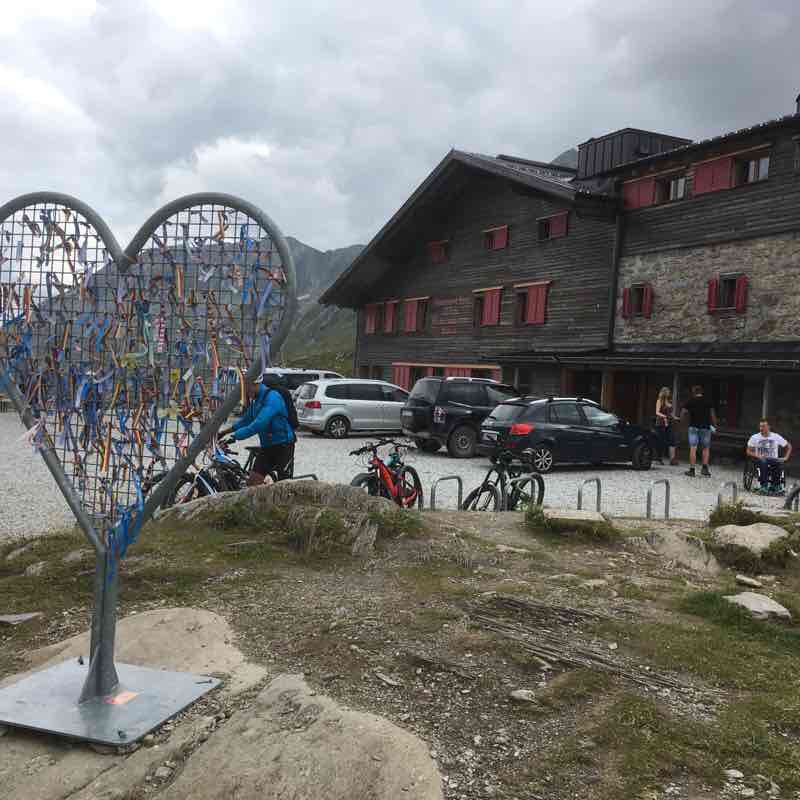 Schlegels to Kematen walking route map in Vals