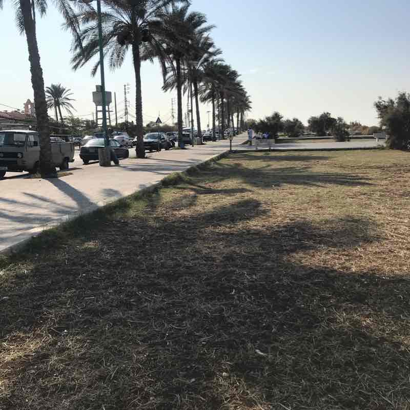 City of Tyr walking route map in Tyre