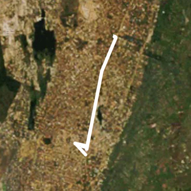 Albasine Walk walking route map in Maputo