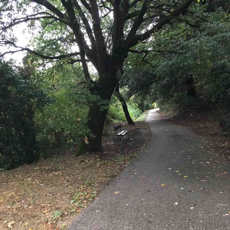 Travalle passando da sotto il castello di Cale 