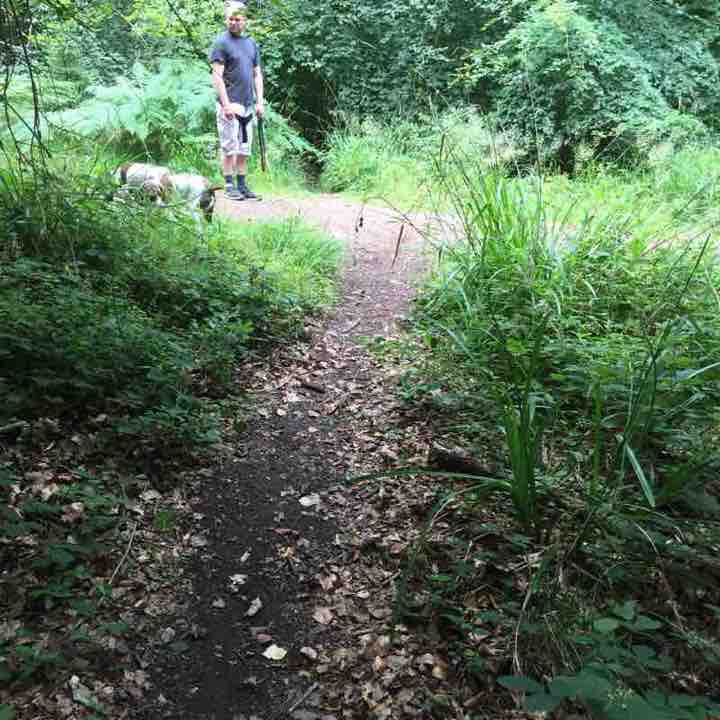 Jessie trail walking route map in Hillersland