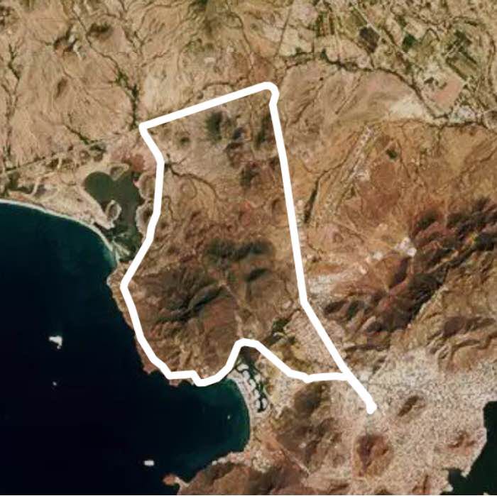 Magdonal titanic walking route map in Guaymas