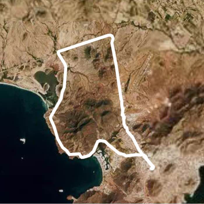 Ciecuito guaymas san carlos walking route map in Guaymas