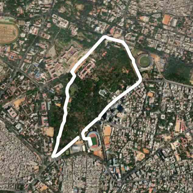 Route of TCS walk