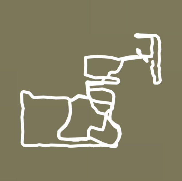 Palm park walking route map in Buena Park