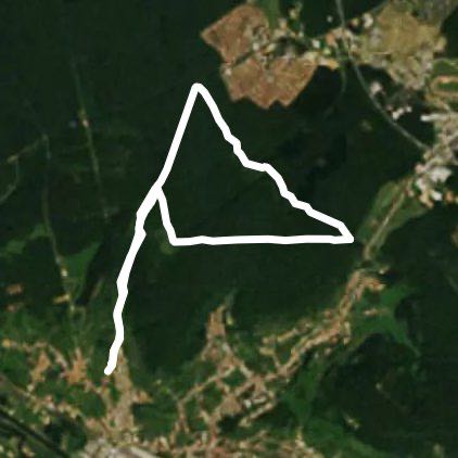 Chaligny forest by the virgin walking route map in Neuves-Maisons