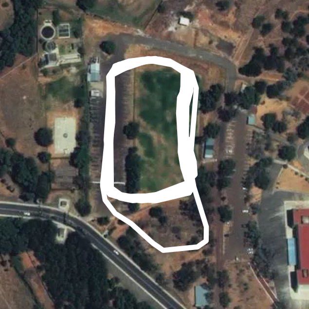 Soccer field 2 / o Btn FFEE walking route map in Santa María