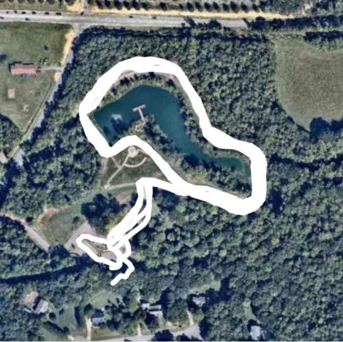 Dogwwod Park on Lester Davis Rd walking route map in Monroe