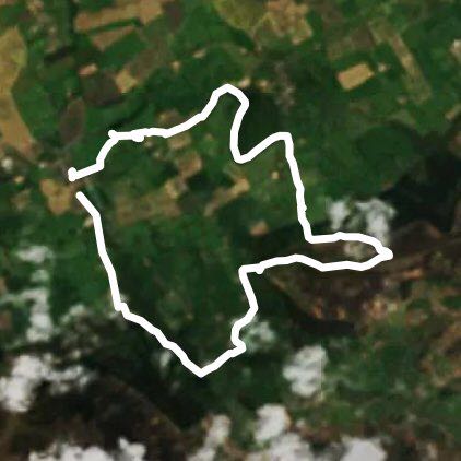 Swainby/Cleveland Way walking route map in Whorlton