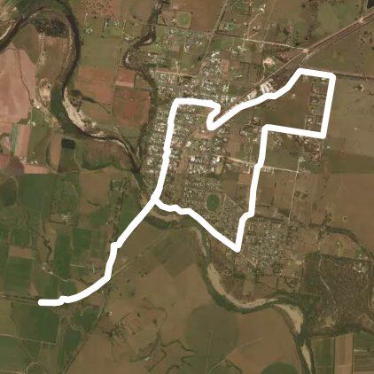 Stratford, Victoria walking route map in Stratford