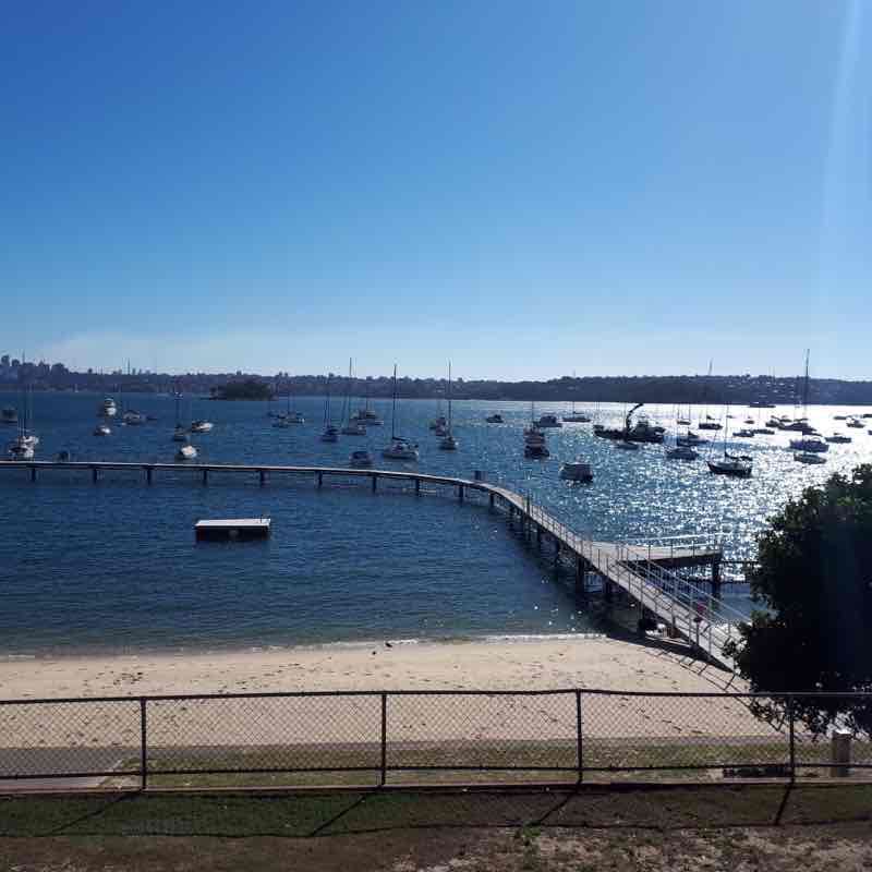 DoubleBay-RoseBay walking route map in Darling Point