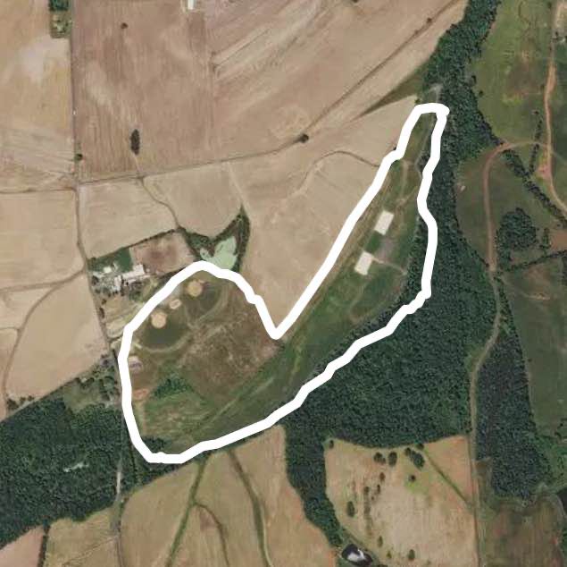 Lenn Park walking route map in Locust Grove