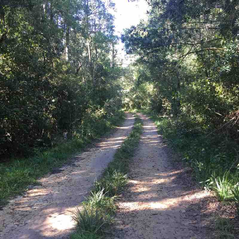 Waterfall forest  walking route map in Stormsrivier