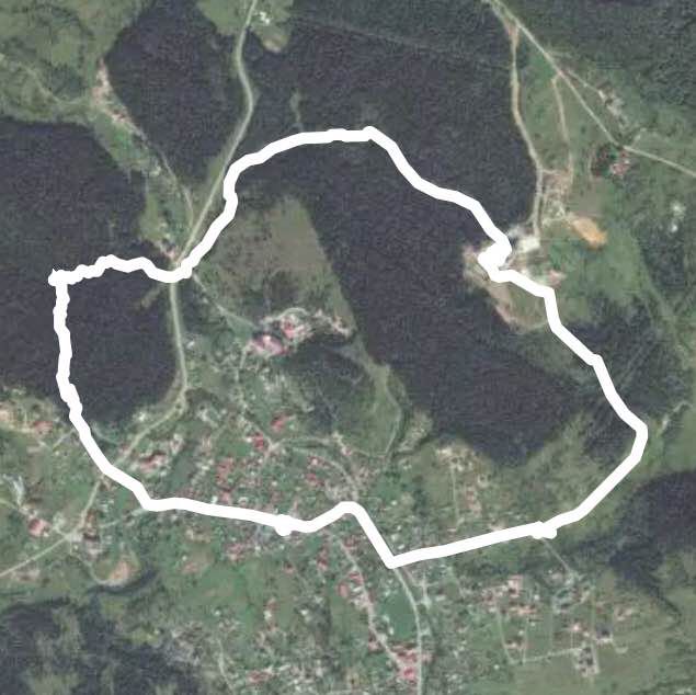 1 walking route map in Skhidnytsya