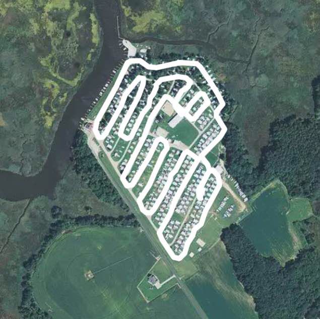 Sbl campground walking route map in Milton