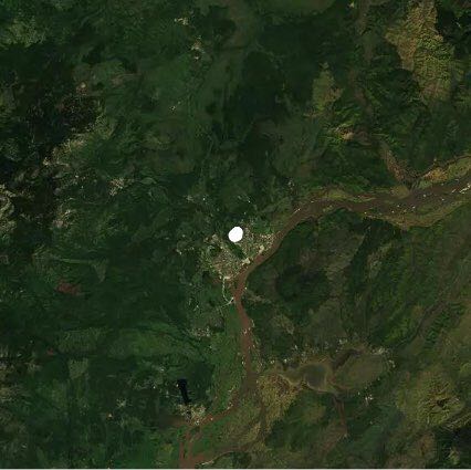 Snowflake walking route map in Komsomolsk-on-Amur