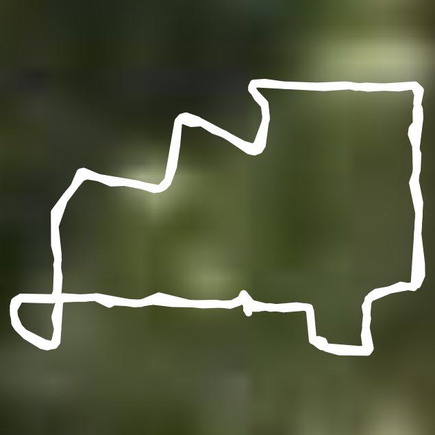 Field of dreams park walking route map in De Motte