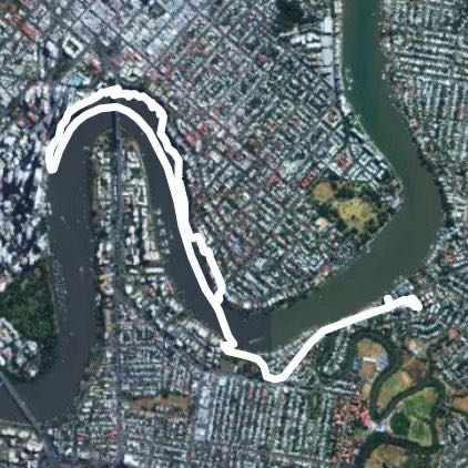 Walk to Sydney St inc Ferry walking route map in Norman Park