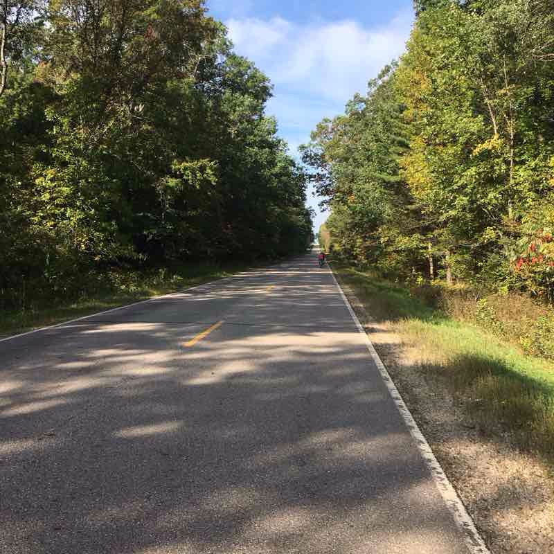 Berry Lake ride walking route map in Gillett