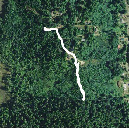 Waldport Heights Dr  walking route map in Waldport