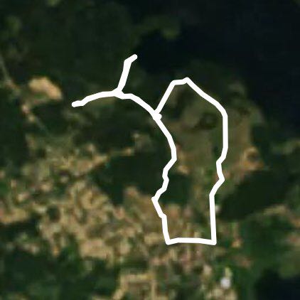 Valdai Trails walking route map in Valday