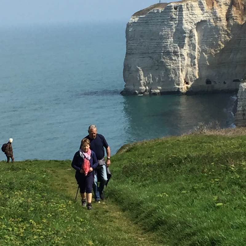 Étretat walking route map in Bordeaux-Saint-Clair