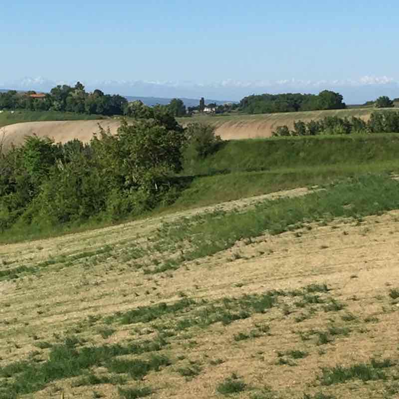 The slopes of St Germain walking route map in Saint-Germain-des-Prés