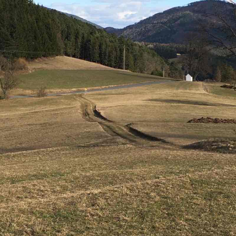 Schallhof Ochsenheide walking route map in Pernitz