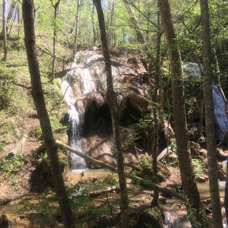 Falls Ridge Natural Preserve walking route map in Shawsville