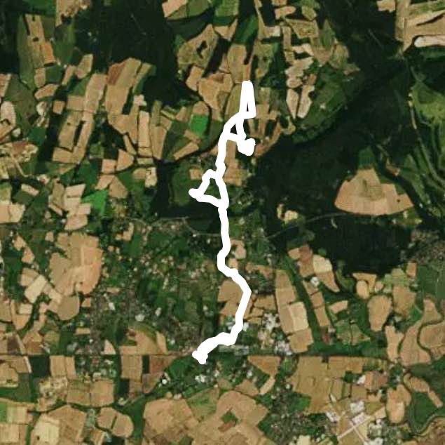 Barnham to slindon walking route map in Yapton