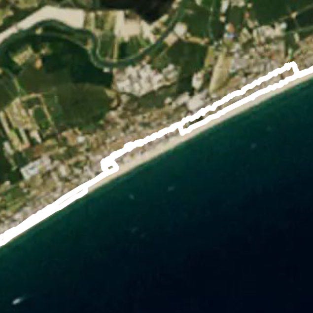 Lido di Jesolo walking route map in Lido di Jesolo