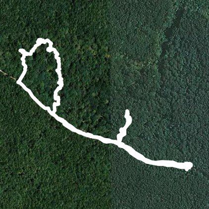 Sabine National Forest walking route map in Huxley