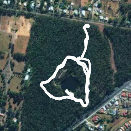 Hemmant Quarry Reserve walking route map in Hemmant