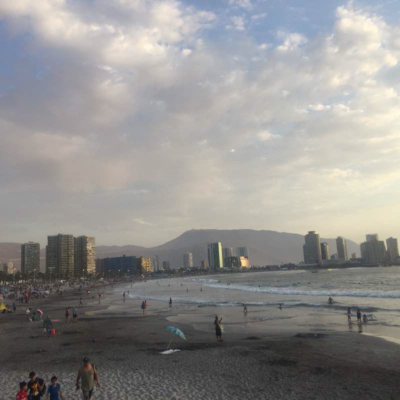 Beach 🏖 in Iquique Chile 🇨🇱 walking route map in Iquique