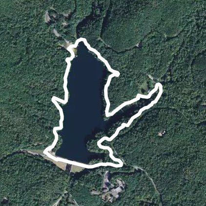 Unicoi Lake Trail Hike walking route map in Sautee Nacoochee