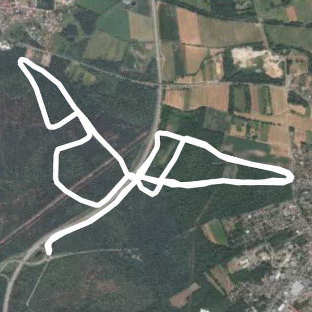 Wintershouse walking route map in Haguenau