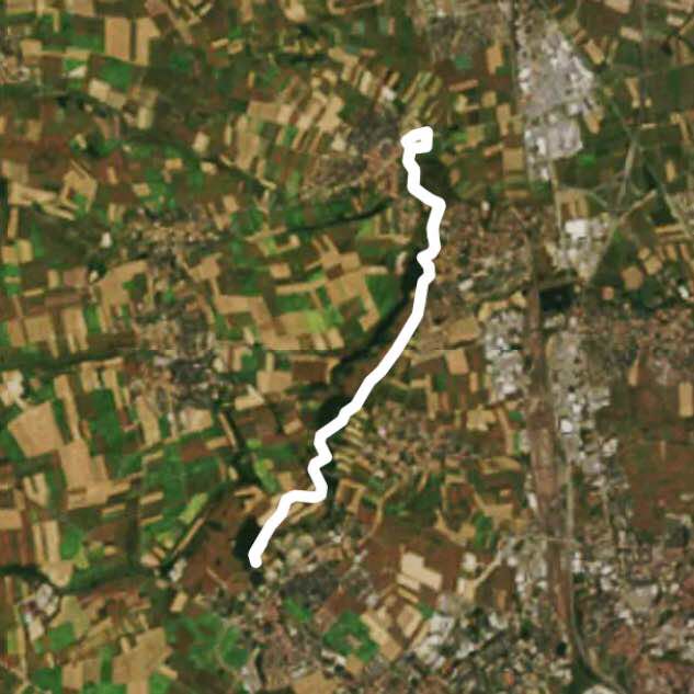 Oberhausbergen walking route map in Mundolsheim