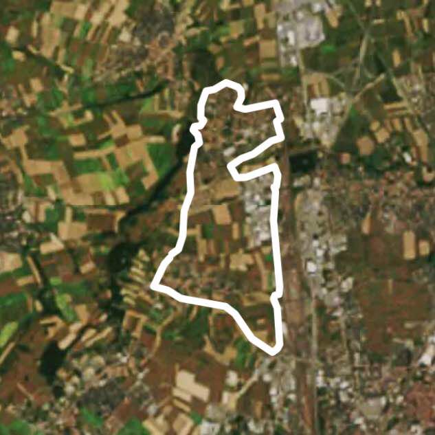Mittelhausbergen walking route map in Souffelweyersheim
