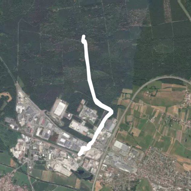 Schweig walking route map in Haguenau