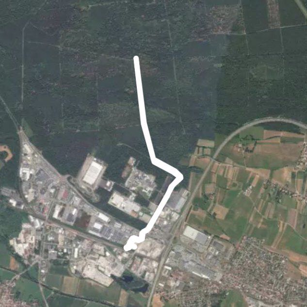 Schweig walking route map in Haguenau