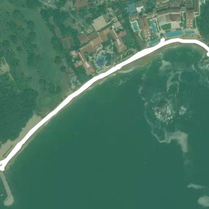 Huatulco Beach Training walking route map in La Bocana de Copalita