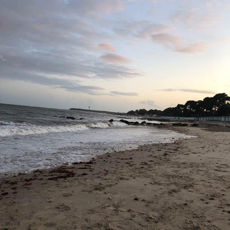 Mudeford meanders walking route map in Highcliffe