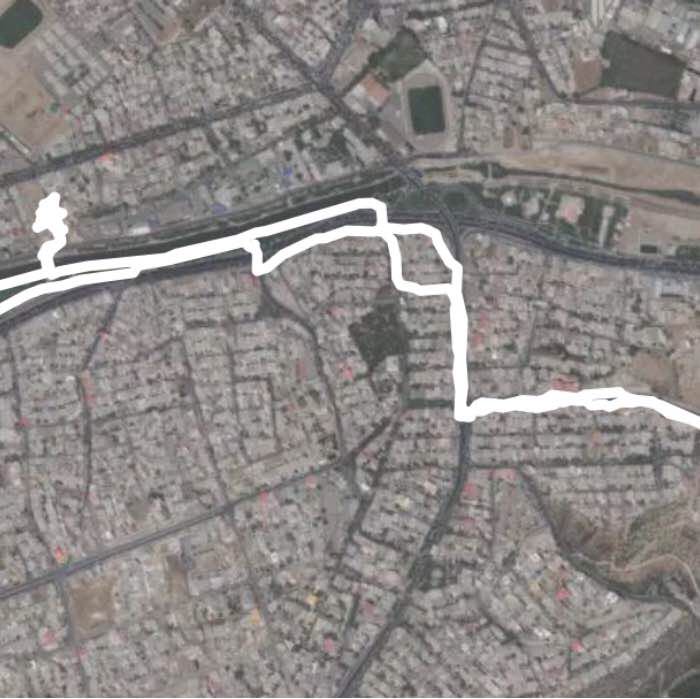 Mehrdad walking route map in Urmia