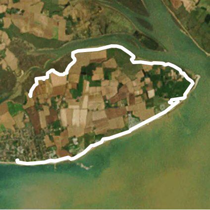Mersea Island coast walk walking route map in West Mersea
