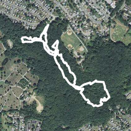Double Rock fun walking route map in Rosedale