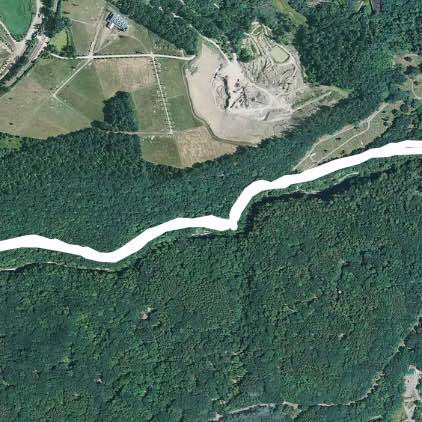 Upper trail walking route map in Montour Falls