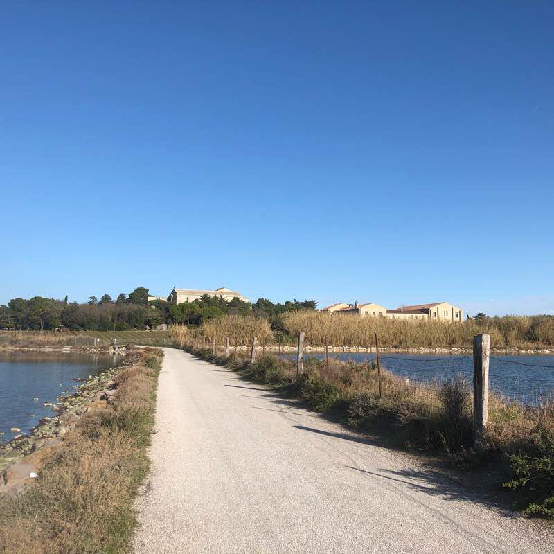 Flat route walking route map in Palavas-les-Flots