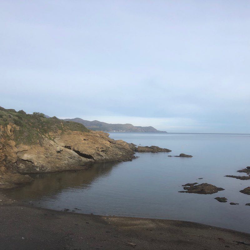 Costa Brava walking route map in Llançà