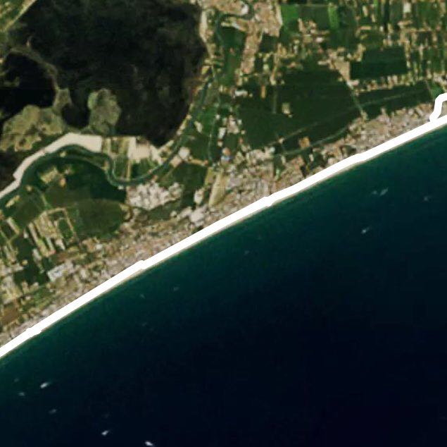 Jesolo walking route map in Lido di Jesolo