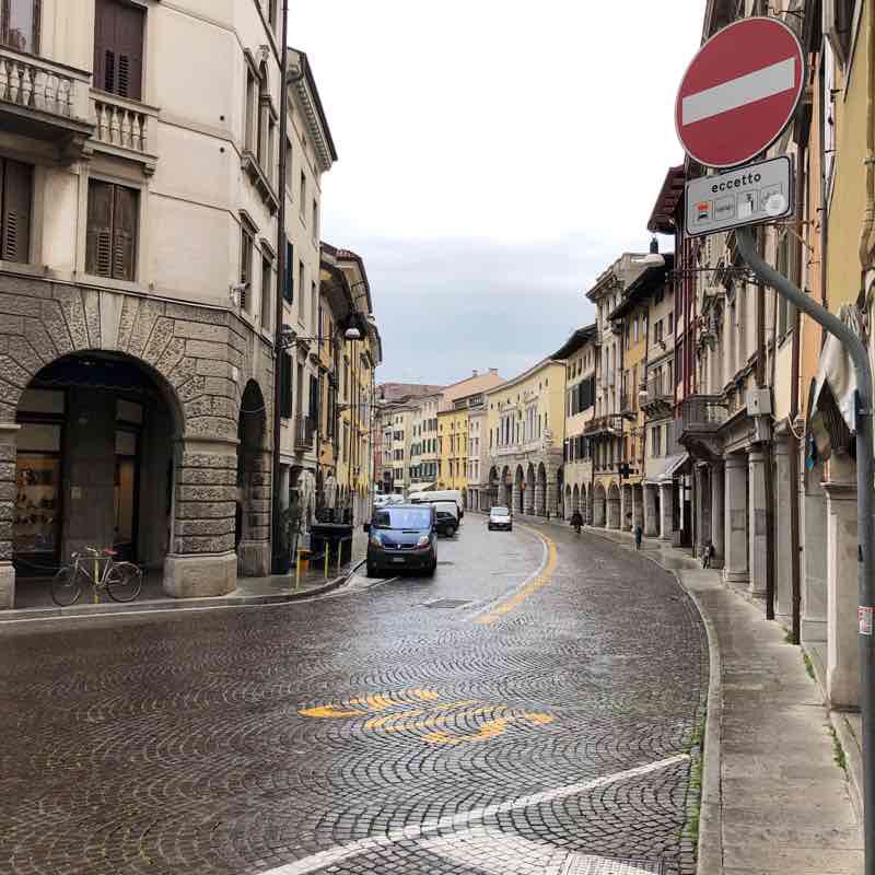 Udine walking route map in Udine